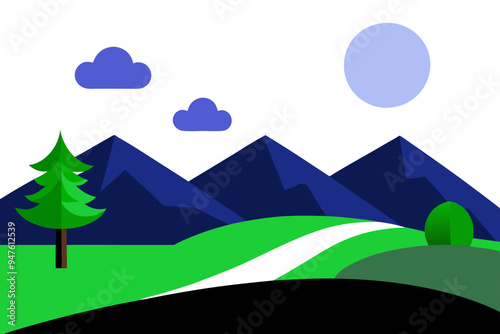 Serene Minimalist Landscapes: Perfect for Tranquil Settings