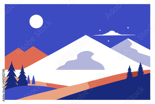 Serene Minimalist Landscapes: Perfect for Tranquil Settings