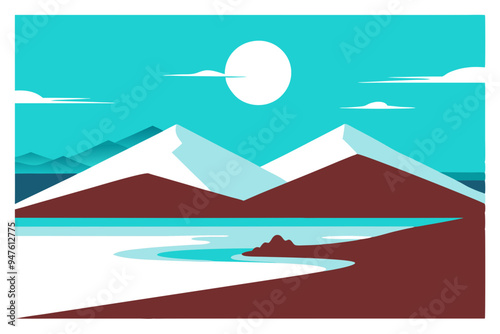 Serene Minimalist Landscapes: Perfect for Tranquil Settings