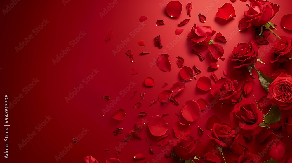 Red Rose Petals Background Red Rose Petals Background