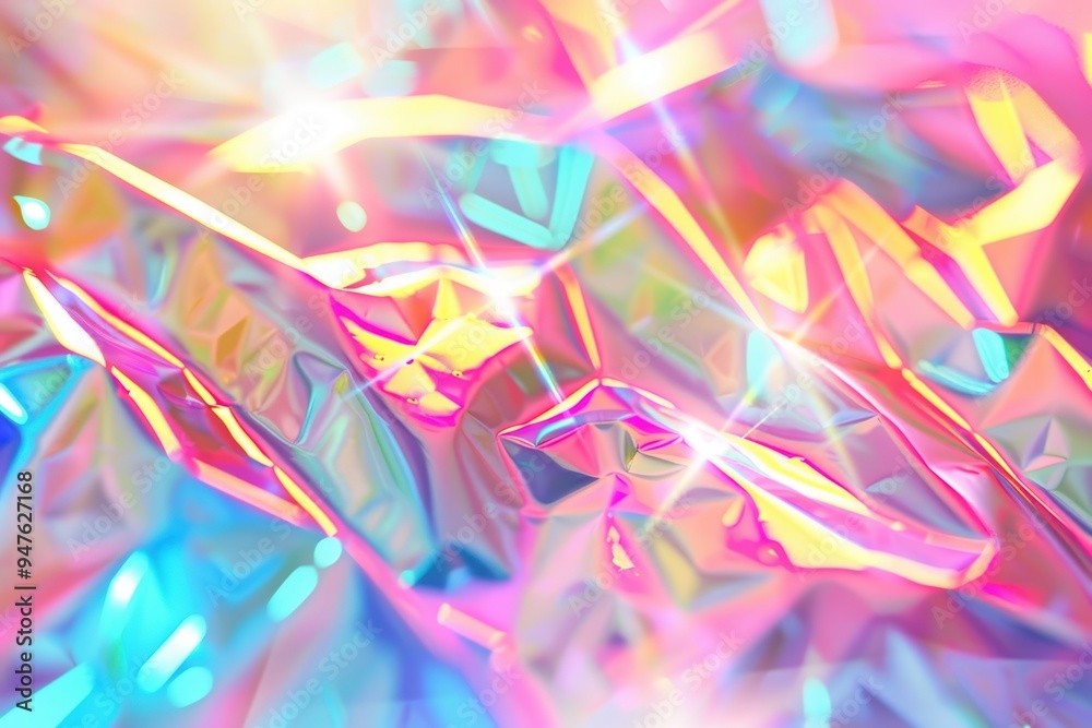 Fototapeta premium Shimmering holographic foil