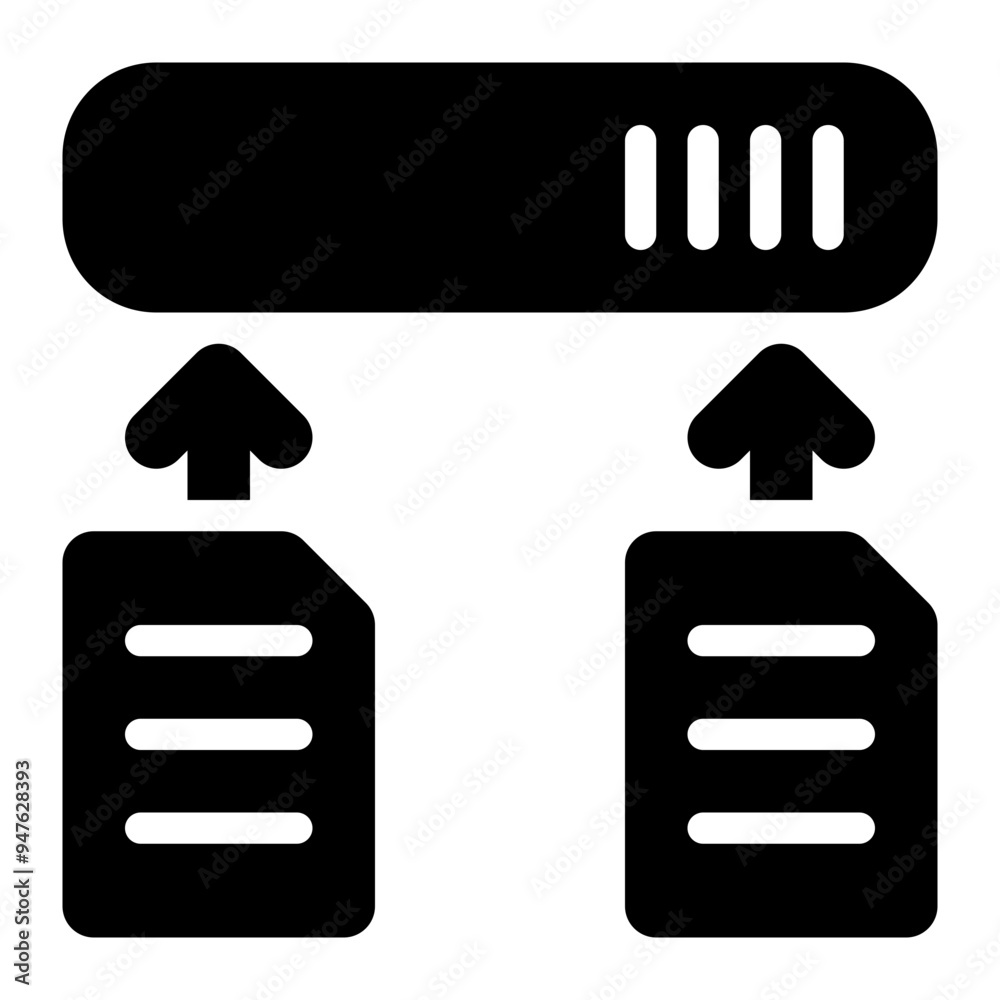 data source, upload, database, data, source solid or glyph icon data source, upload, database, data, source solid or glyph icon