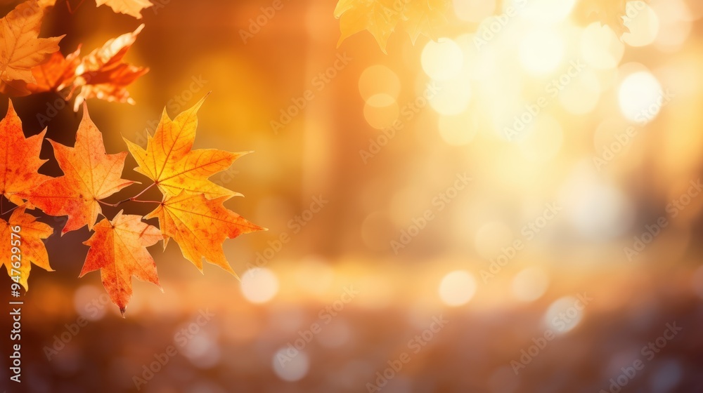 Autumn leaves in the sunlight Autumn leaves in the sunlight