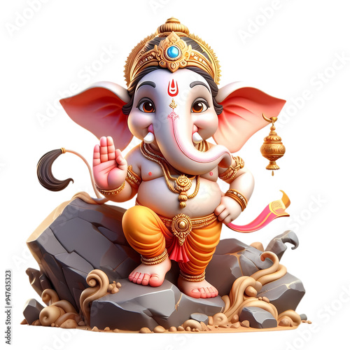 3d vector ganesh for ganesh chaturthi