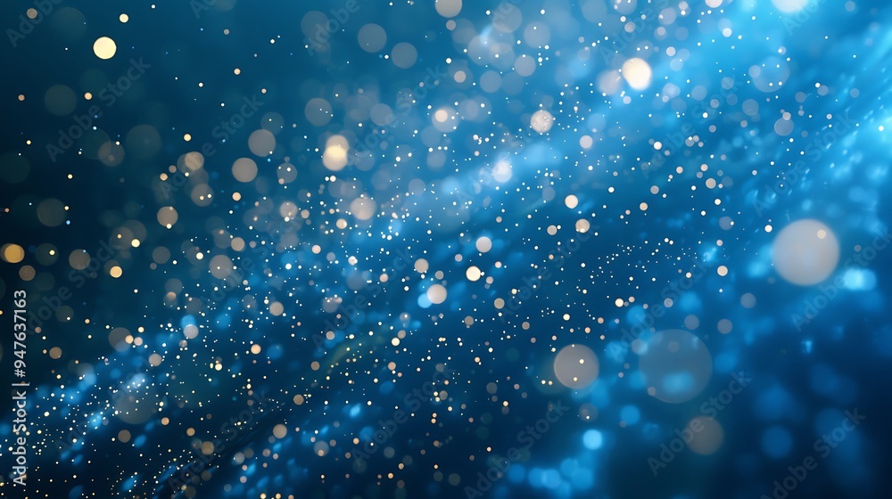 Abstract Blue Dust Explosion Abstract Blue Dust Explosion