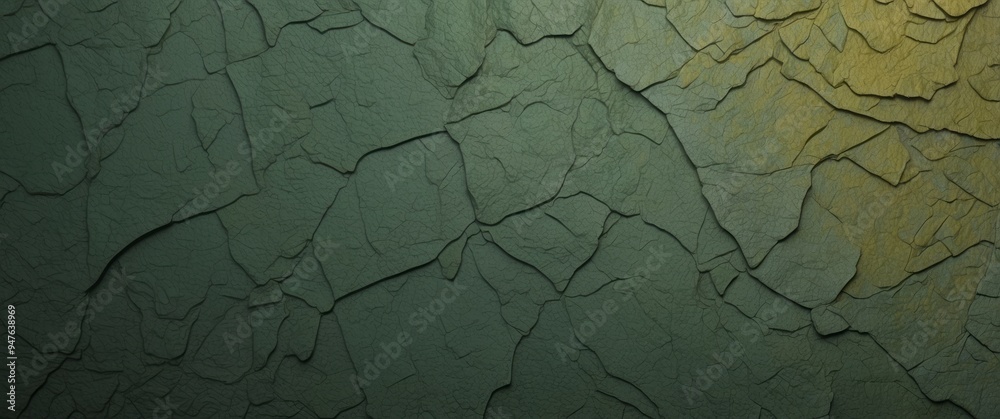 Cracked and Textured Green and Yellow Surface Cracked and Textured Green and Yellow Surface