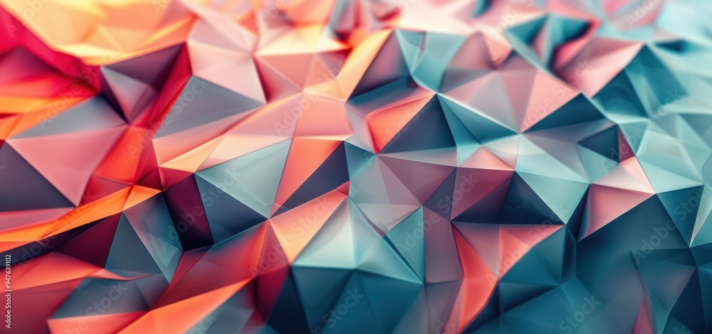 Obraz premium Abstract Geometric Background with Triangles