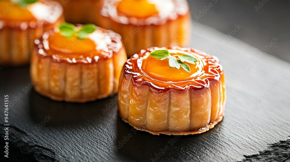 Delicious Baked Egg Yolk Pastry Moon Cake for Mid Autumn Festival | Traditional Chinese Food on Bright Cement Table Background Close Up Delicious Baked Egg Yolk Pastry Moon Cake for Mid Autumn Festival | Traditional Chinese Food on Bright Cement Table Background Close Up
