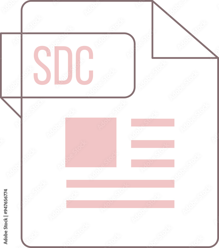 SDC icon inside transparent outline and sharp corners SDC icon inside transparent outline and sharp corners
