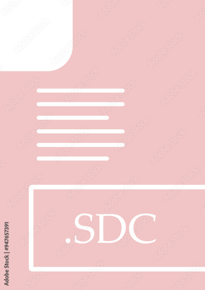 SDC File format icon fill insidse with symbol SDC File format icon fill insidse with symbol