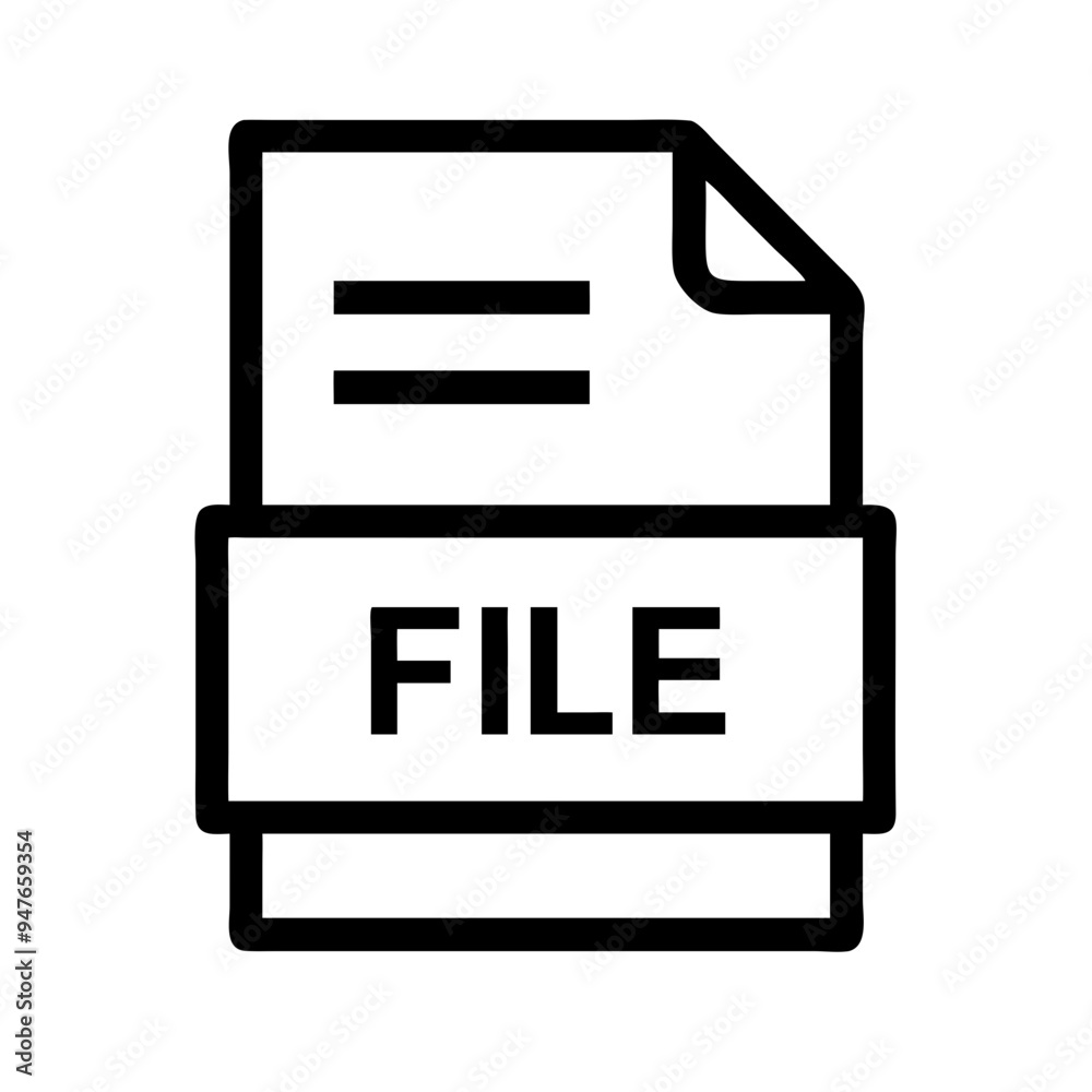 A versatile file icon featuring a document with a folded corner, symbolizing digital files, documents, or data storage. A versatile file icon featuring a document with a folded corner, symbolizing digital files, documents, or data storage.