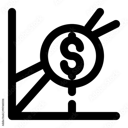 bep, break even point, roi, turnover, business outline icon
