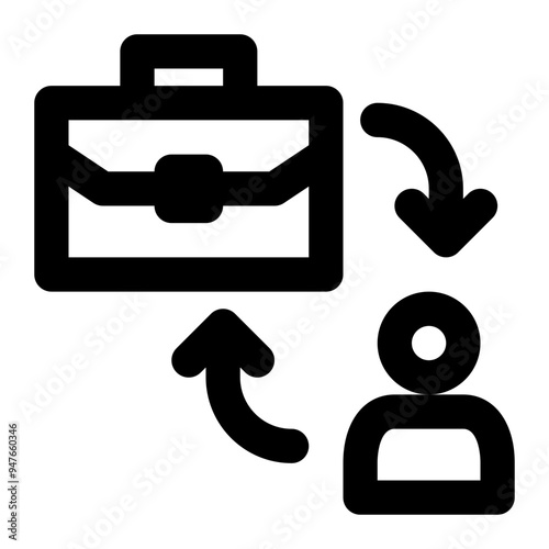 business to customer, b2c, business model, collaboration, business outline icon