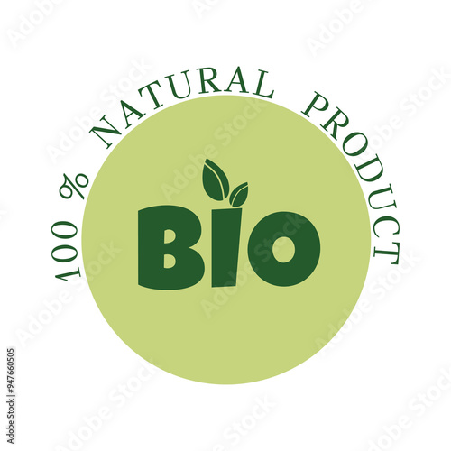 Bio, vegetarian, gmo free, eco label. Organic icon. Eco food badge, stamp. Healthy food sticker. Templates for natural friendly produckts. Vector illustration.