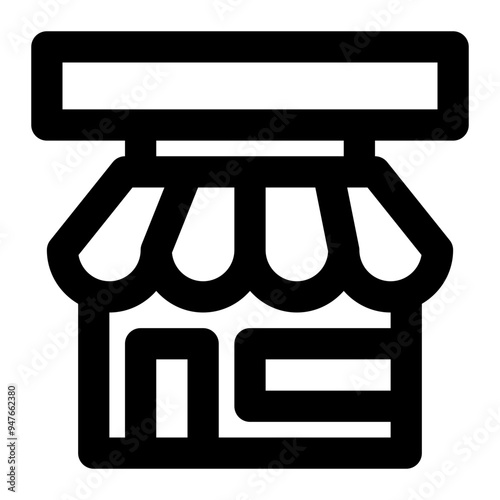 sme, smes, small medium enterprise, store, business outline icon