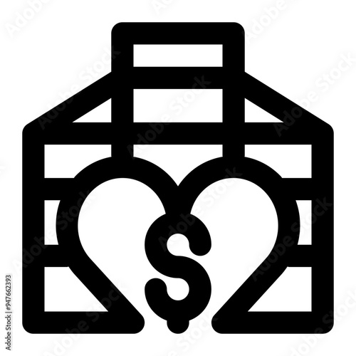 social enterprise, social, enterprise, non profit, business outline icon