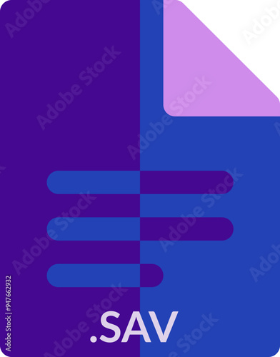 SAV icon 2 color combination mixture