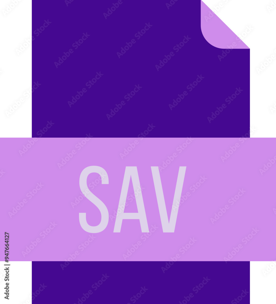 SAV File icon fill crisp corners SAV File icon fill crisp corners
