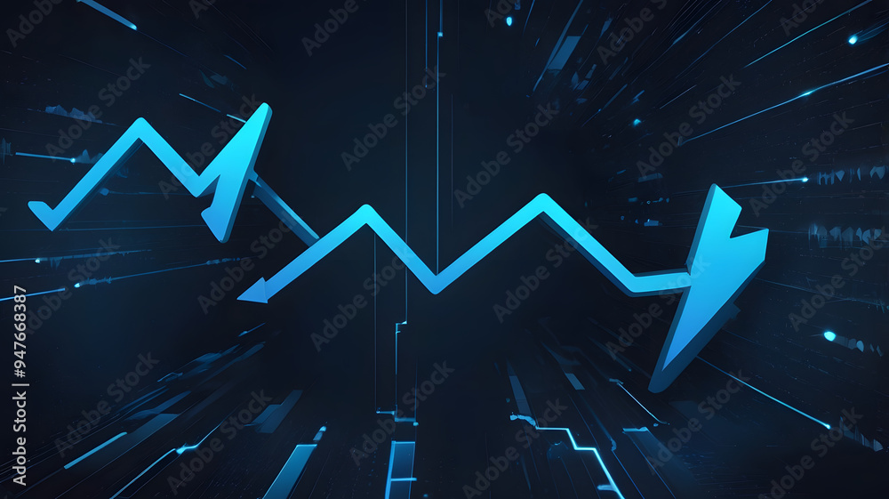 Fototapeta premium market graph, ai generated