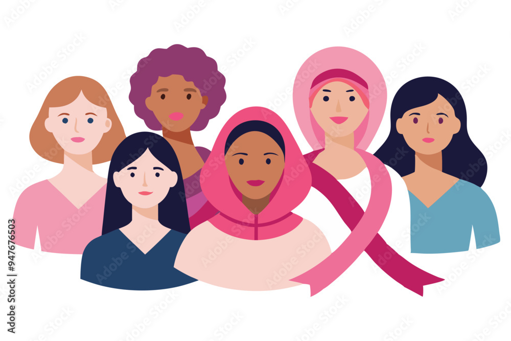 A group of women of various ethnic backgrounds