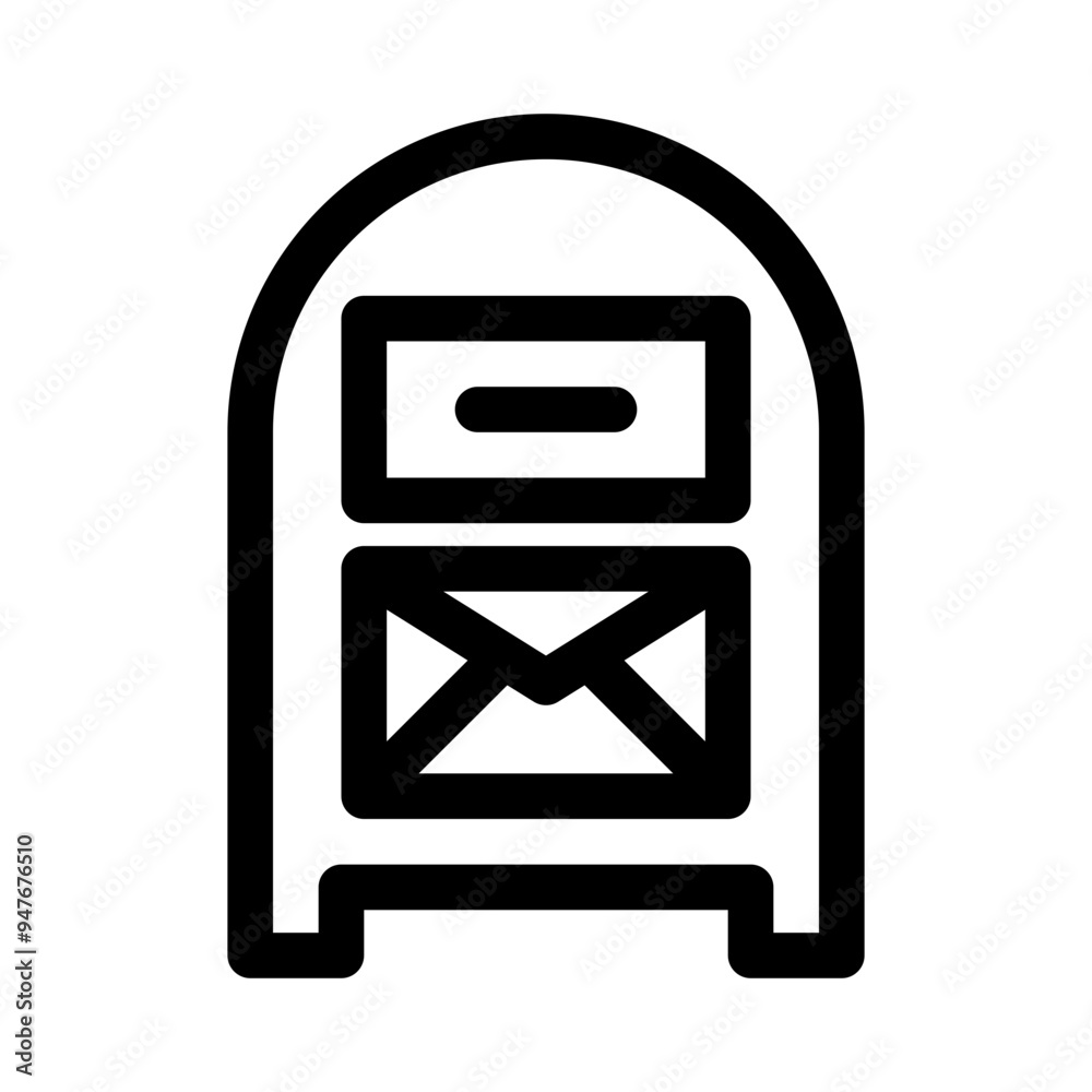 postal service line icon postal service line icon