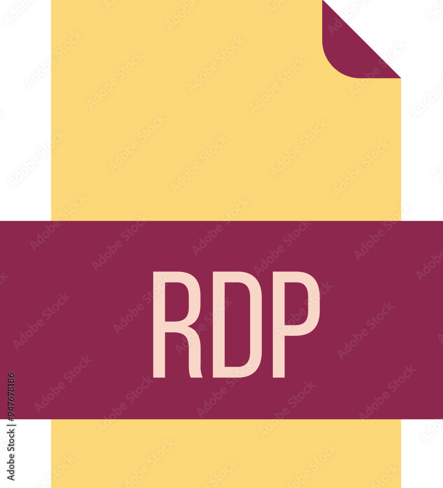 RDP File icon fill crisp corners RDP File icon fill crisp corners