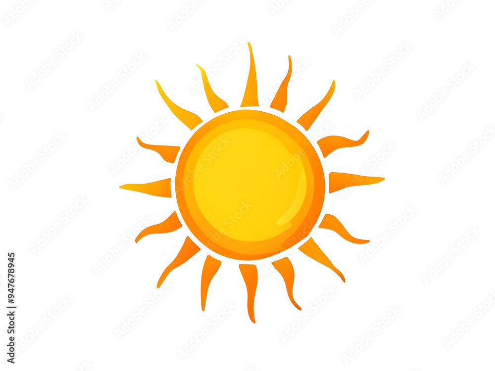 sun vector. sun illustration. cartoon sun on white background. sun vector. sun illustration. cartoon sun on white background.