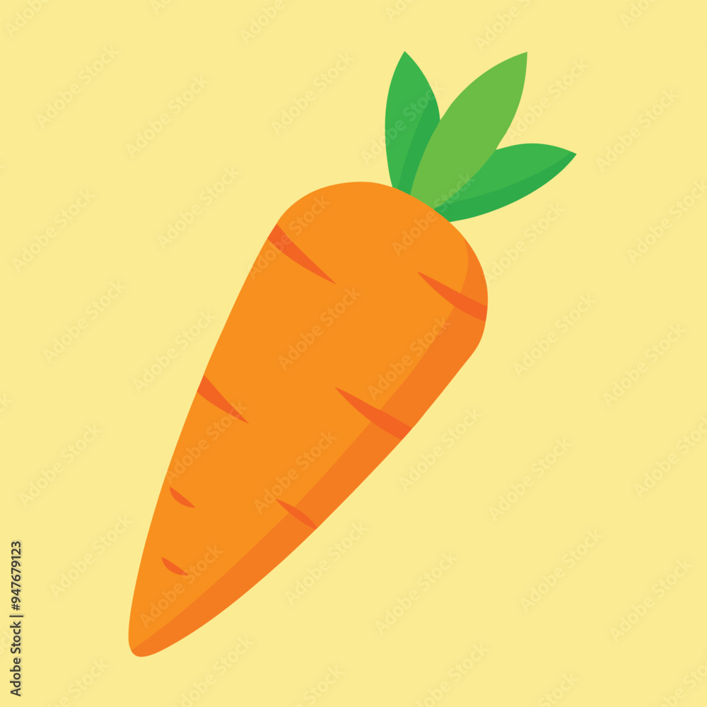 Fresh Carrot Vector Illustration for Healthy Food Design Fresh Carrot Vector Illustration for Healthy Food Design