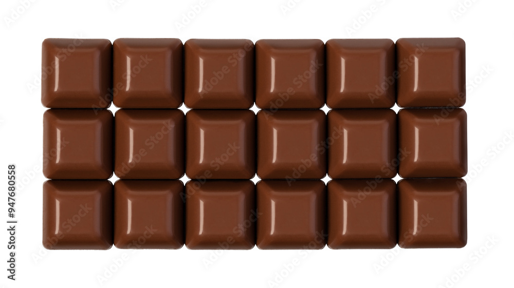 Obraz premium chocolate bar isolated. png file