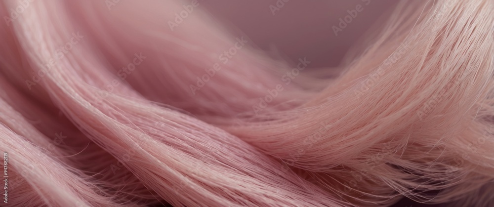 Obraz premium Close-up of Pink and White Furry Texture