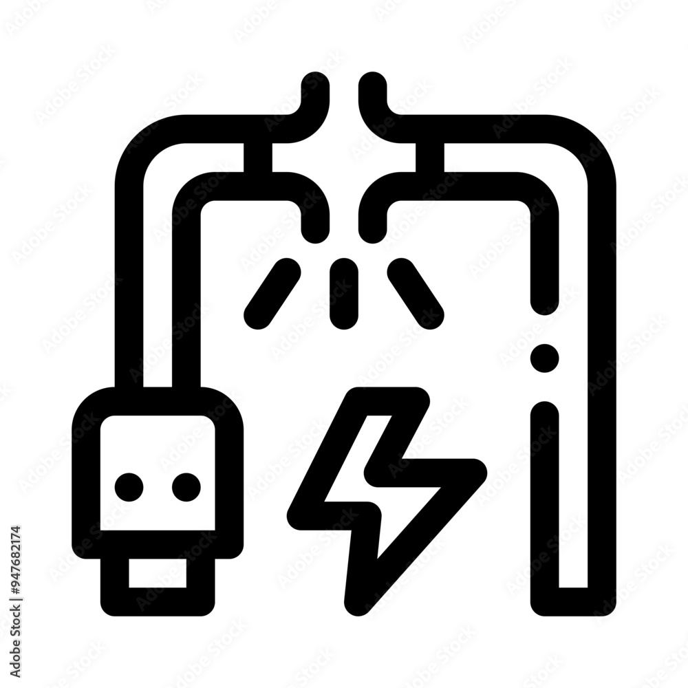 wires line icon wires line icon