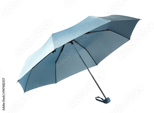 Blue umbrella Isolated on transparent background. png file