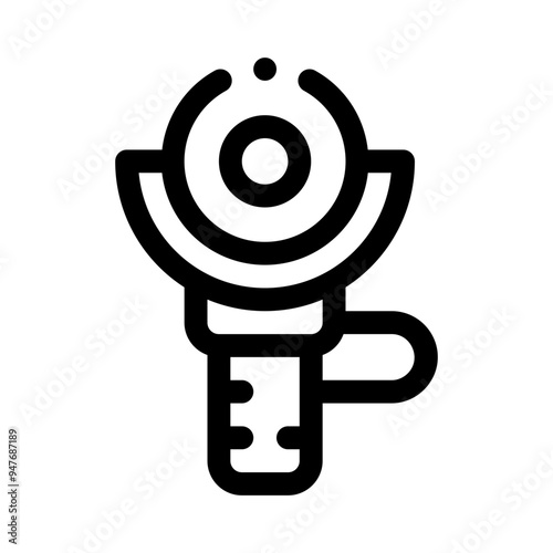 angle grinder line icon