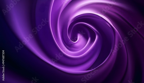 3D purple background with wavy lines and curves