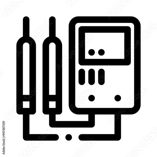 multimeter line icon