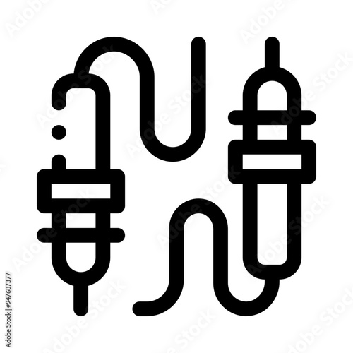 soldering iron line icon
