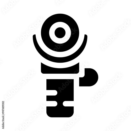 angle grinder glyph icon
