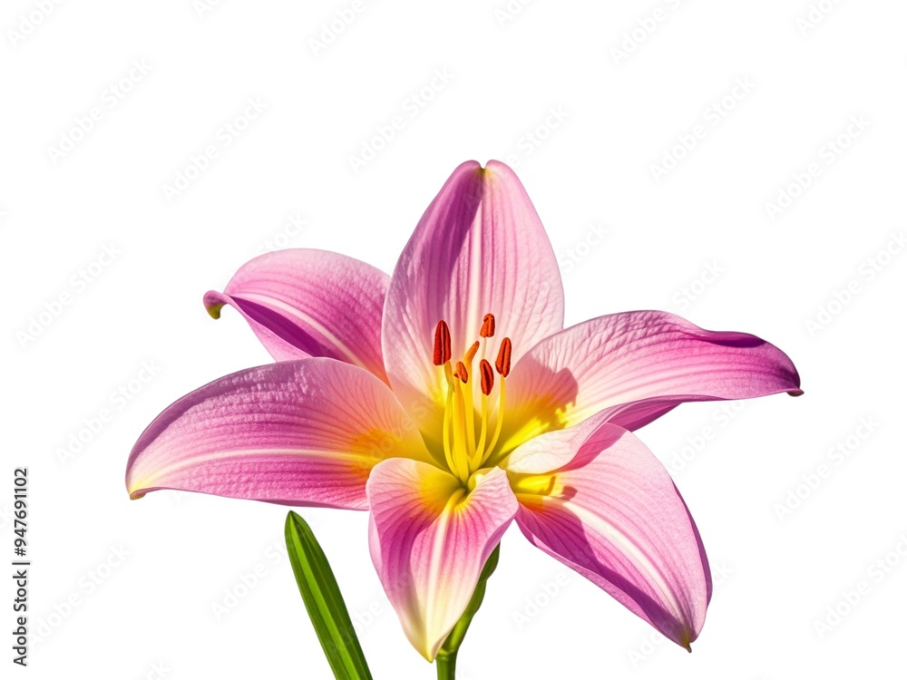 Lily flower isolated on a white background Lily flower isolated on a white background