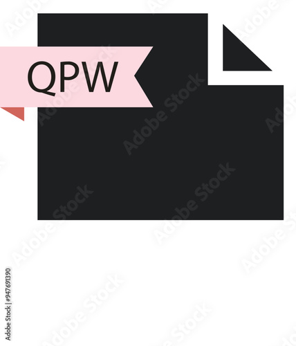 QPW File format icon roe color fill