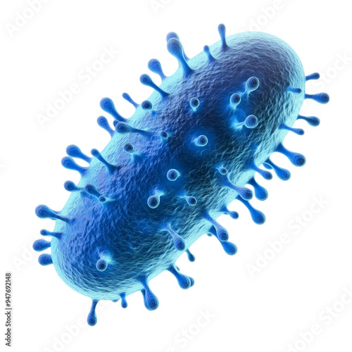 pathogen cell, bacteria and virus isolated on Transparent background