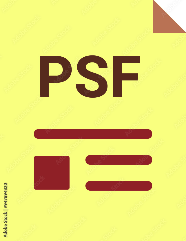PSF with deep and minimal colors and folded icon PSF with deep and minimal colors and folded icon