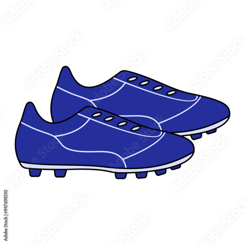 Soccer Shoes Suitable for designs with sports themes, especially football events
