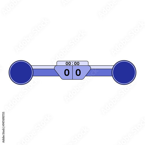 Soccer Scoreboard Suitable for designs with sports themes, especially football events