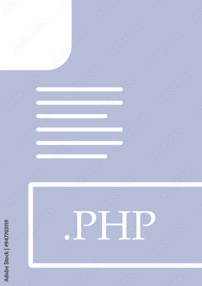 PHP File format icon fill insidse with symbol PHP File format icon fill insidse with symbol
