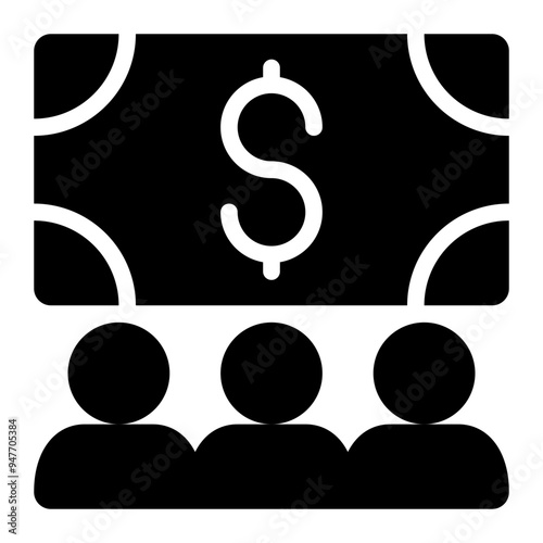 unit trust, mutual funds, funding, investor, business solid or glyph icon