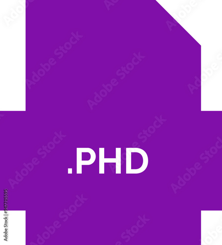 PHD Fille extension icon fIill and outline