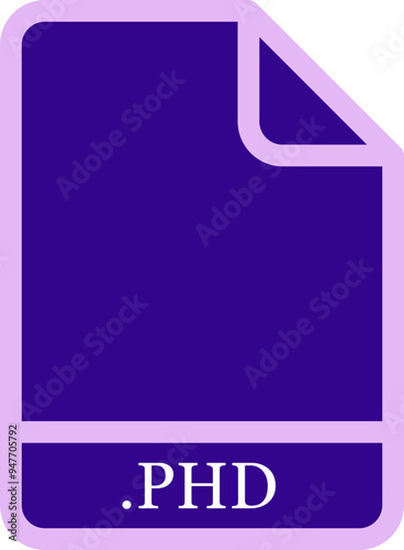 PHD black & bold outline around fill icon