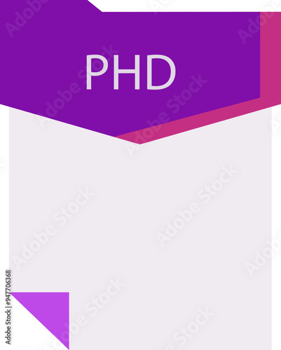 PHD File format minimal icon