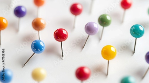 Colored pins