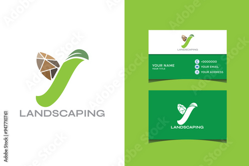 Letter y landscaping logo, yard service logo, stone, landscaping service logo, contractor, y